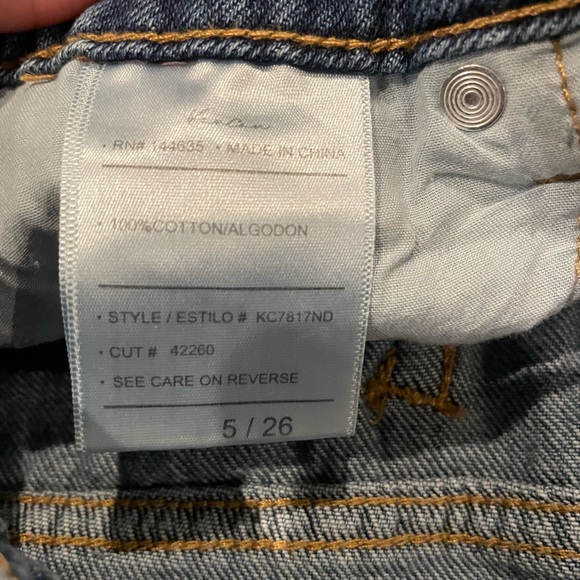 Kancan Frayed Blue Jean Shorts - Picture 3 of 3